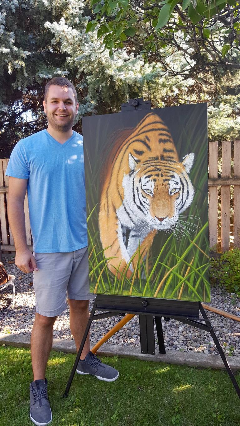 Original Impressionism Animal Painting by Brian Sloan