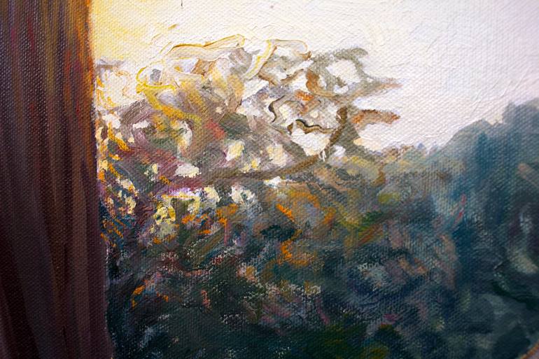 Original Impressionism Tree Painting by Michele Banoti