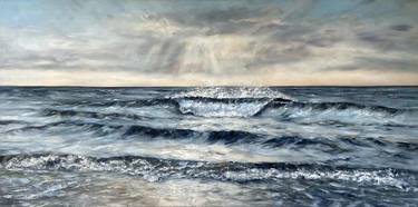 Original Expressionism Seascape Painting by Tiffany Blaise