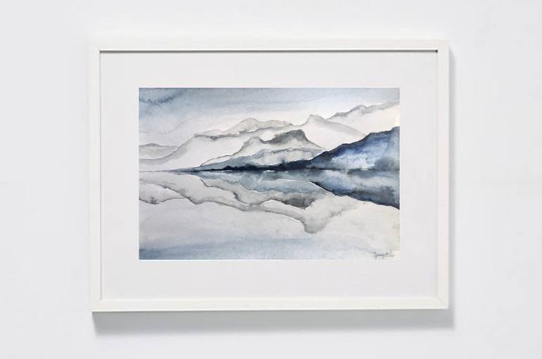 Original Minimalism Landscape Painting by Tiffany Blaise