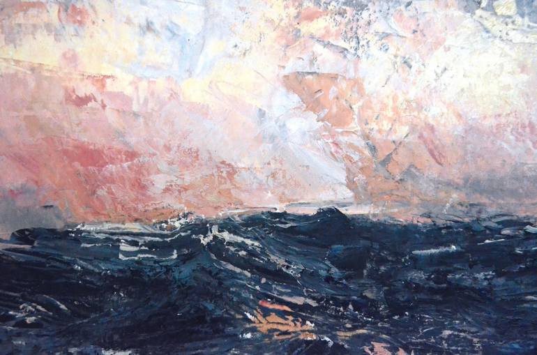 Original Expressionism Seascape Painting by Tiffany Blaise