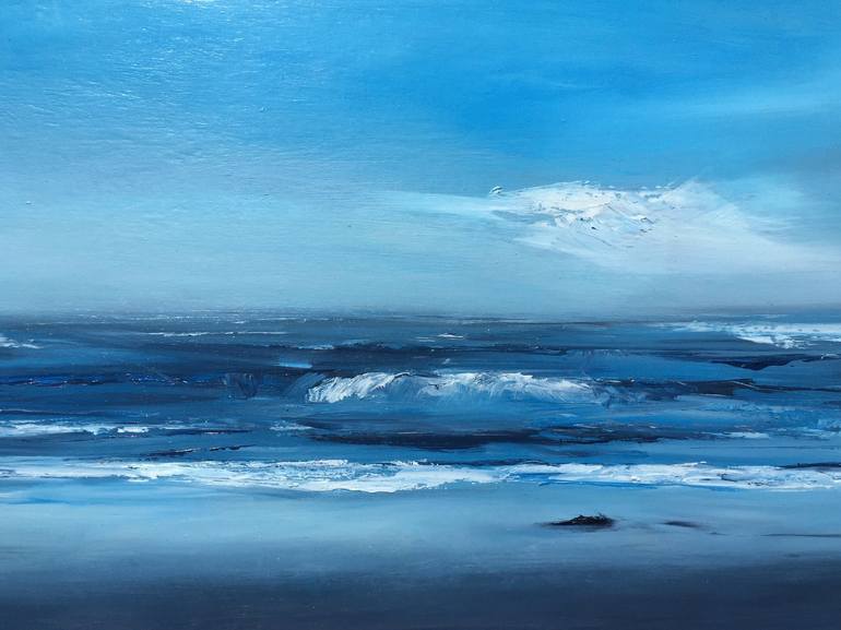 Original Minimalism Seascape Painting by Tiffany Blaise