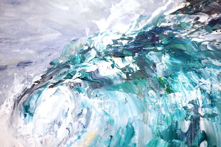 Original Abstract Seascape Painting by Tiffany Blaise