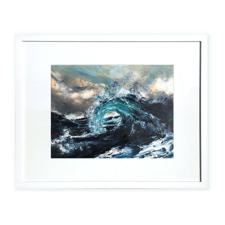 Original Expressionism Seascape Painting by Tiffany Blaise