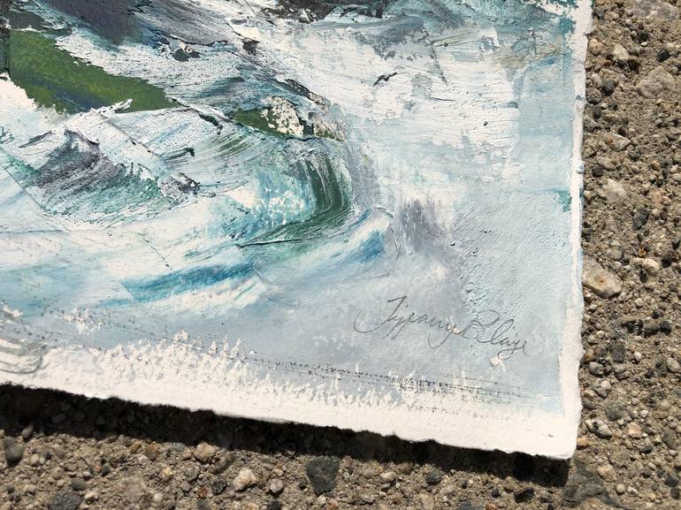 Original Expressionism Seascape Painting by Tiffany Blaise