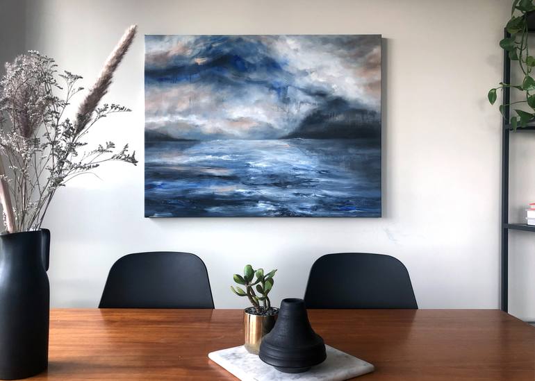 Original Expressionism Seascape Painting by Tiffany Blaise