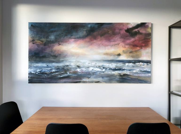 Original Expressionism Seascape Painting by Tiffany Blaise