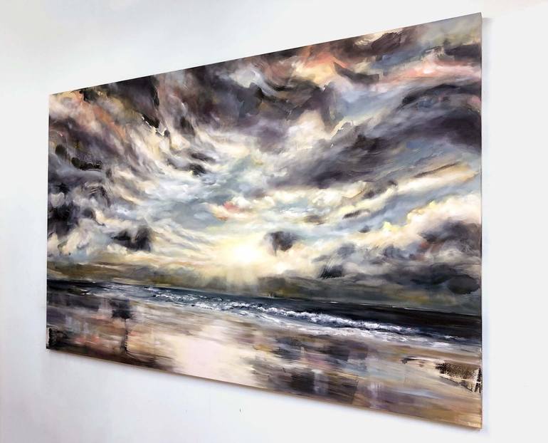 Original Expressionism Seascape Painting by Tiffany Blaise