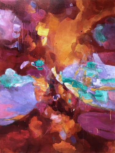 Original Abstract Expressionism Abstract Painting by Nicholas Robinson