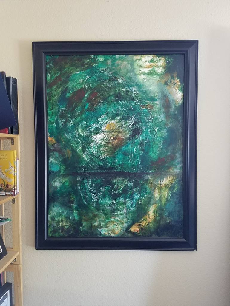 Original Abstract Expressionism Abstract Painting by Redin Winter