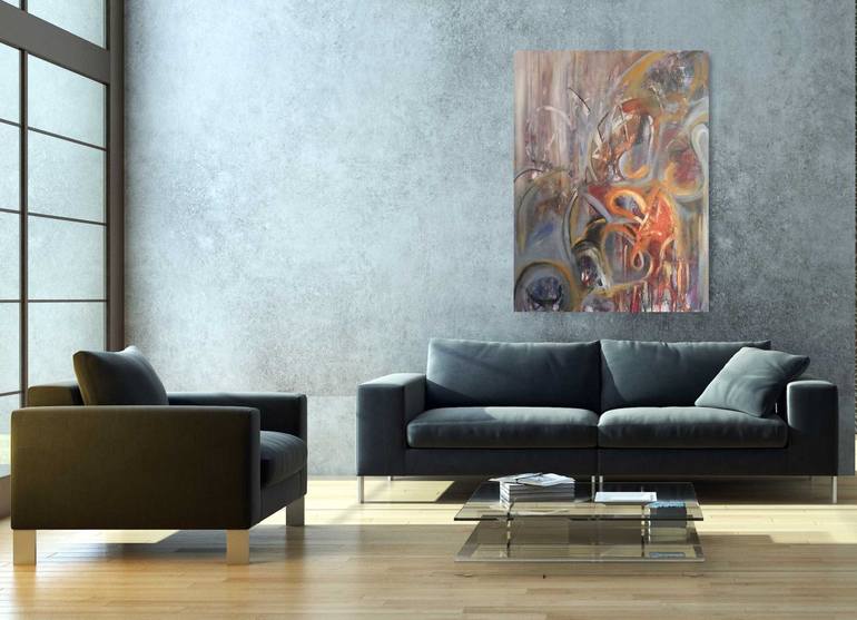Original Abstract Expressionism Abstract Painting by Redin Winter