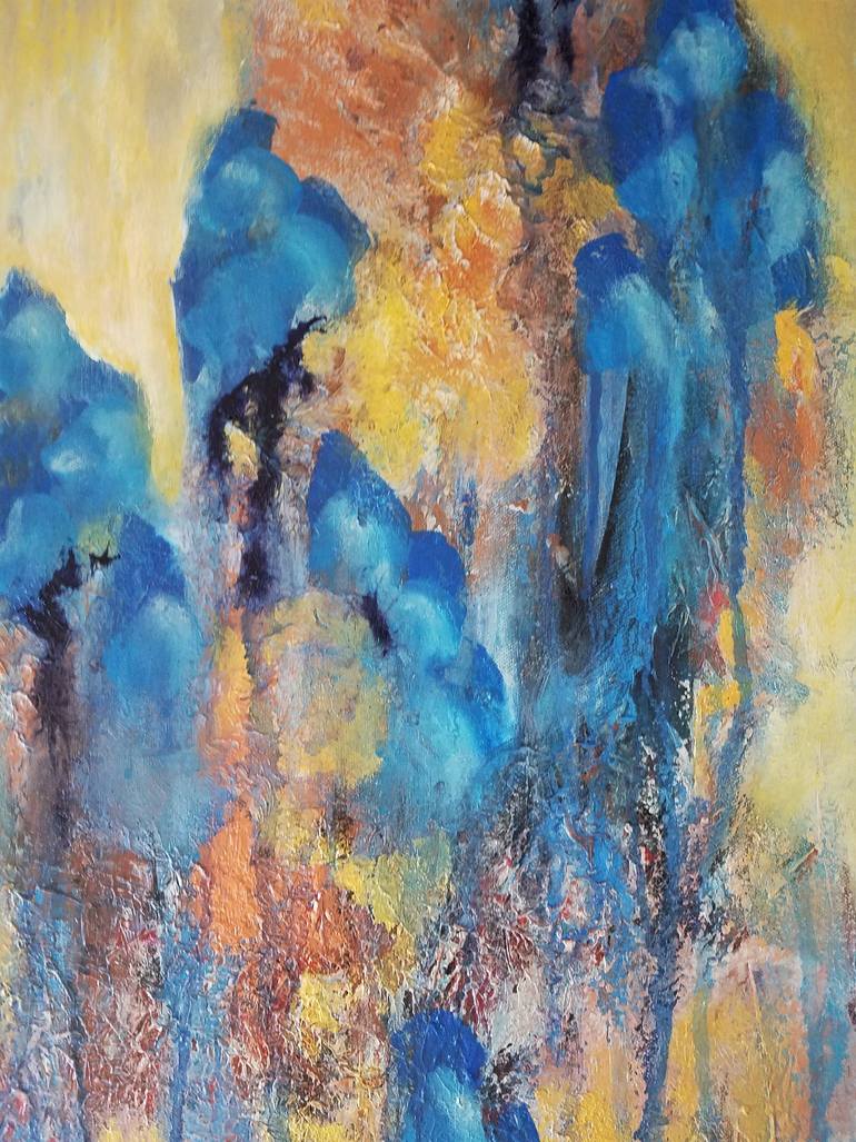 Original Abstract Expressionism Abstract Painting by Redin Winter