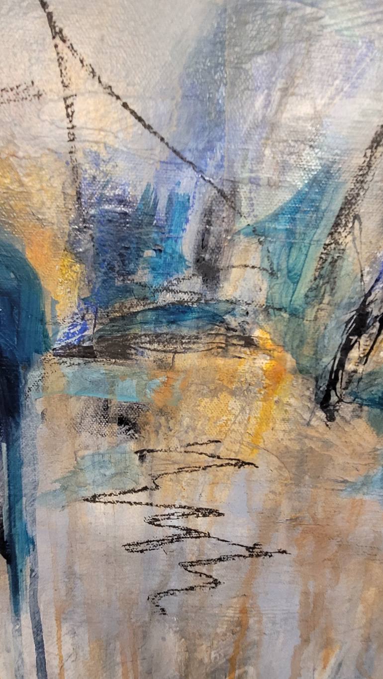 Original Abstract Expressionism Abstract Painting by Redin Winter