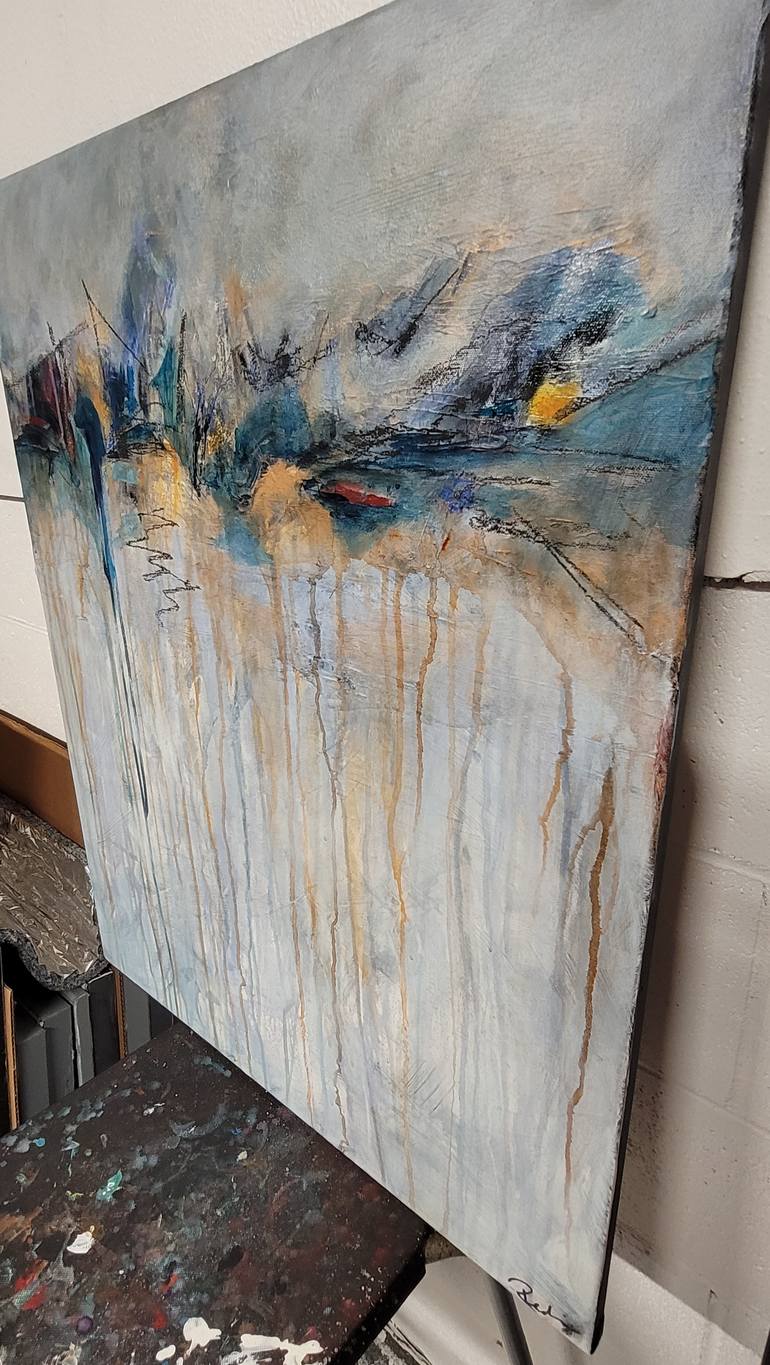 Original Abstract Expressionism Abstract Painting by Redin Winter