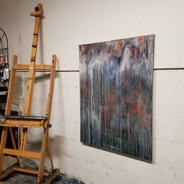 Original Abstract Expressionism Abstract Painting by Redin Winter