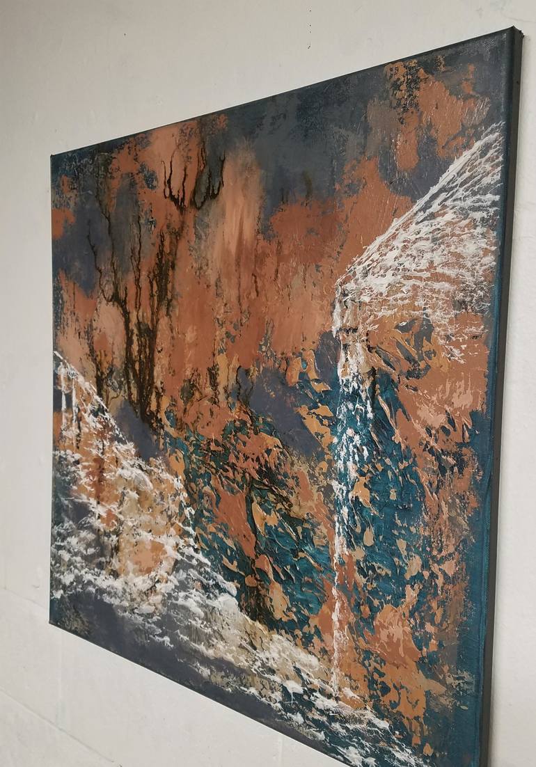 Original Abstract Landscape Painting by Redin Winter