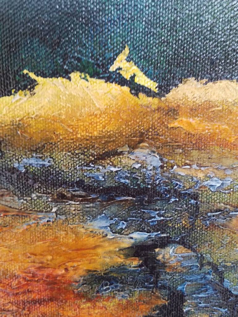 Original Abstract Landscape Painting by Redin Winter