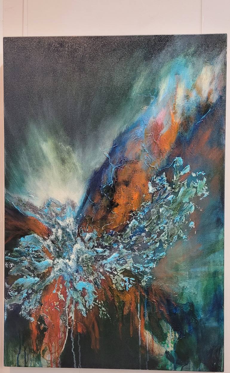 Original Fine Art Abstract Painting by Redin Winter