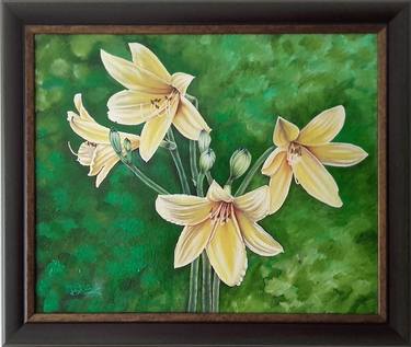 Original Fine Art Floral Paintings by Costin Cristian Istian
