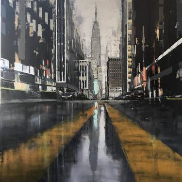 Original Expressionism Cities Paintings by Jose Martinez
