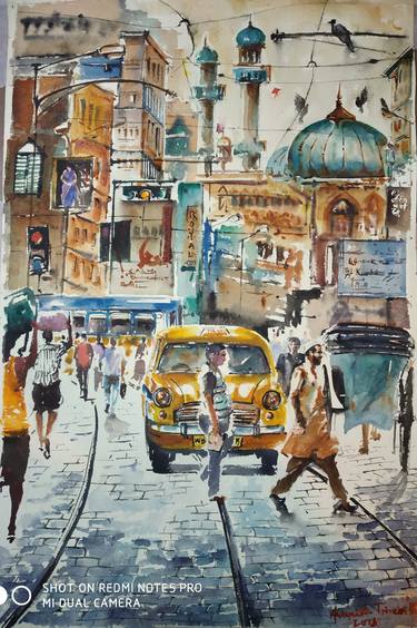 Print of Expressionism Cities Paintings by Avanish Trivedi