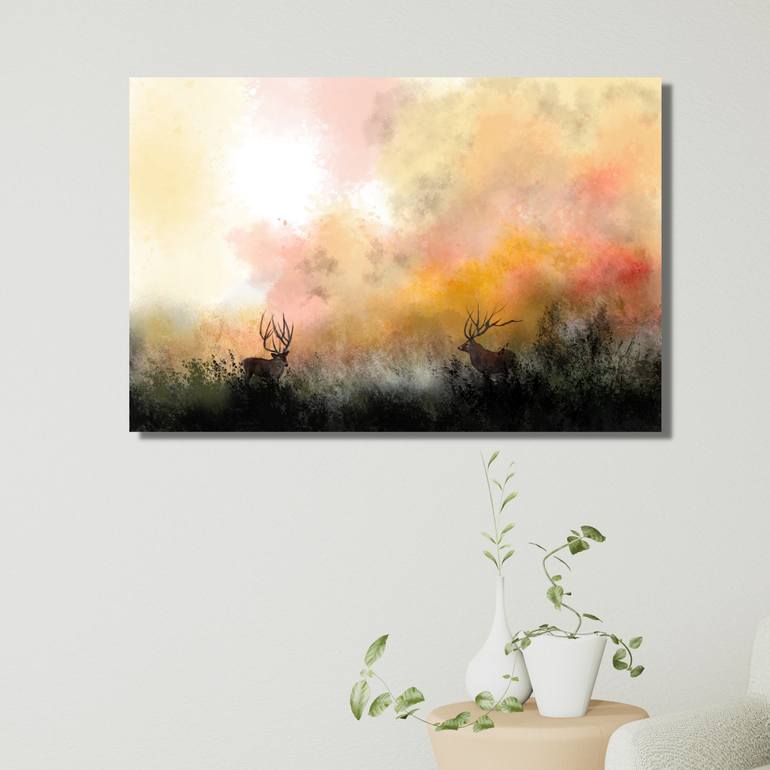 Original Abstract Expressionism Abstract Digital by Sapna Sharon