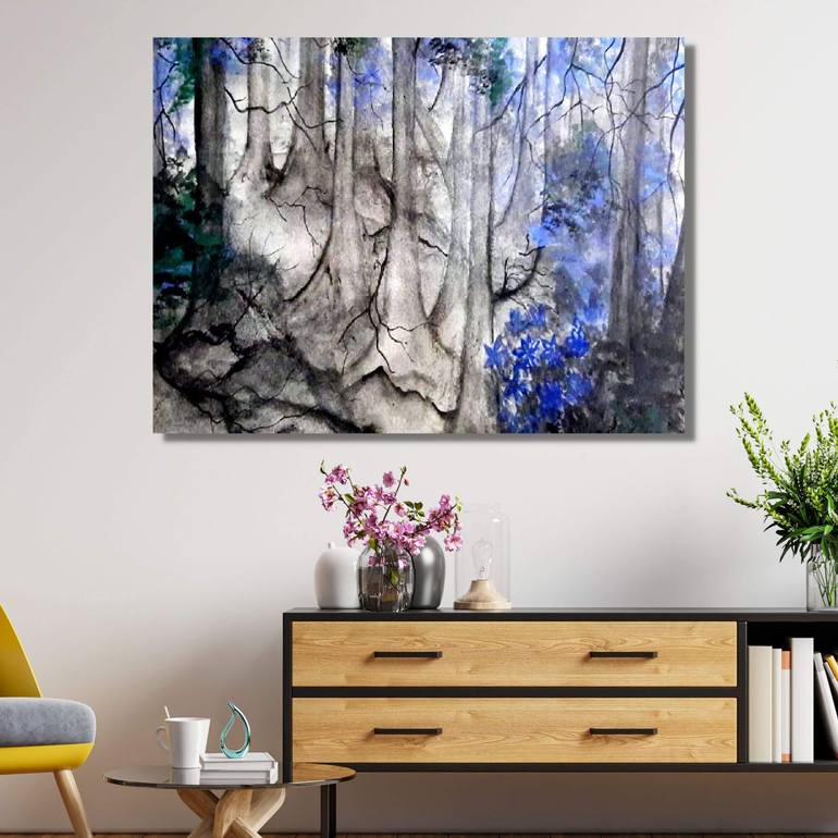 Original Abstract Landscape Painting by Sapna Sharon