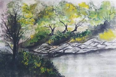 Print of Fine Art Landscape Paintings by Swapna Sharon
