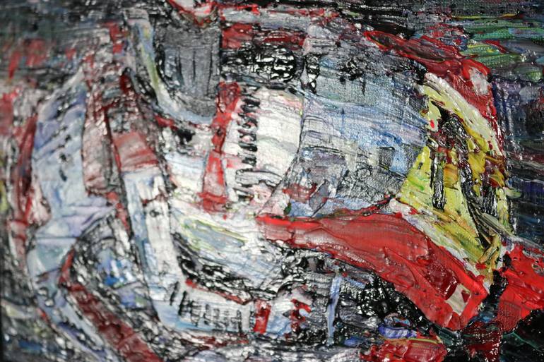 Original Abstract Transportation Painting by Art Lee Bivens