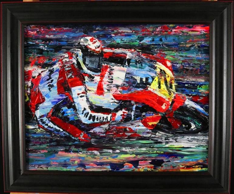 Original Abstract Transportation Painting by Art Lee Bivens