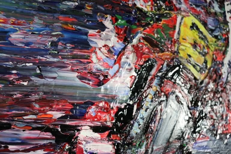 Original Abstract Transportation Painting by Art Lee Bivens