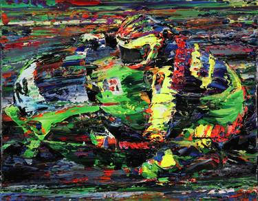 Print of Abstract Motorcycle Paintings by Art Lee Bivens