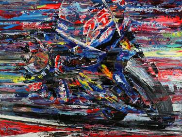 Print of Impressionism Motorcycle Paintings by Art Lee Bivens