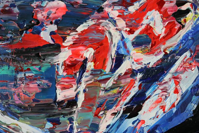 Original Abstract Transportation Painting by Art Lee Bivens