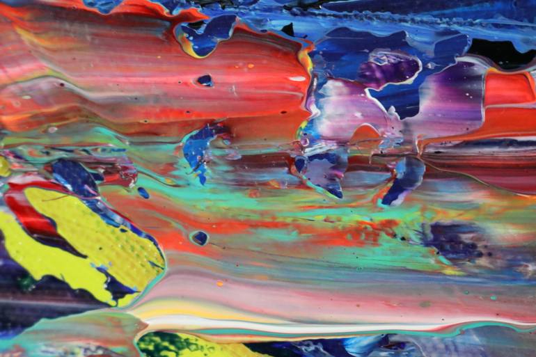 Original Abstract Transportation Painting by Art Lee Bivens