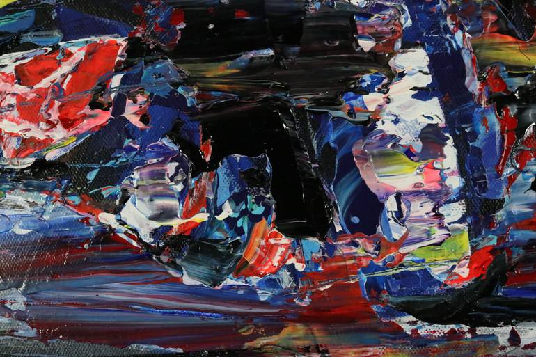 Original Abstract Transportation Painting by Art Lee Bivens