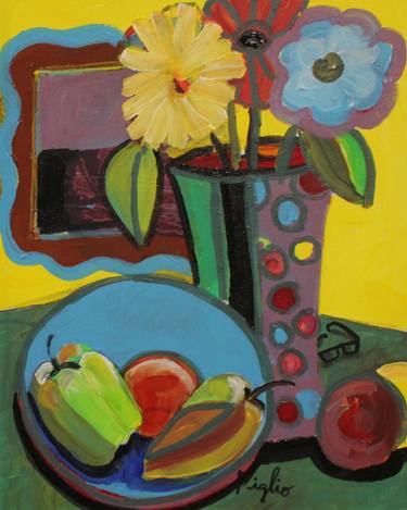 Original Color Field Painting Still Life Painting by Ronald Bossert
