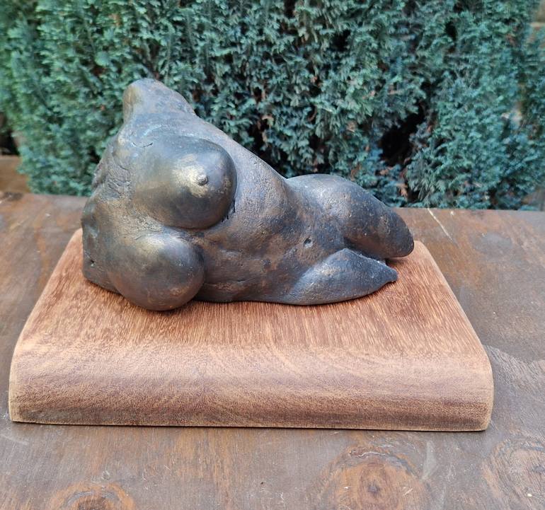 Original Figurative Nude Sculpture by Terry Merritt