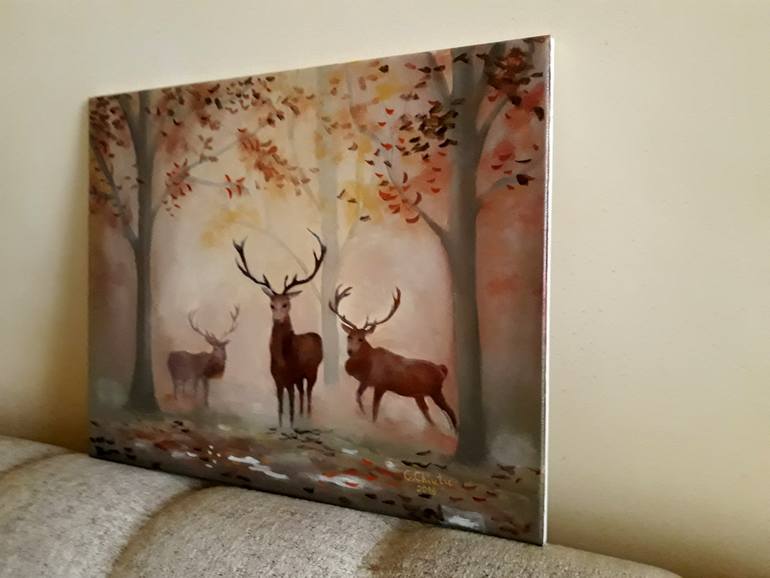 Original Expressionism Animal Painting by Cristina Chiutu