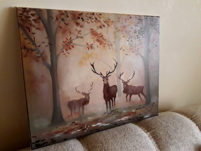 Original Expressionism Animal Painting by Cristina Chiutu
