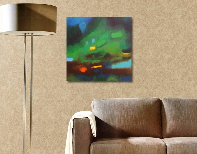 Original Abstract Expressionism Abstract Painting by Celine Baliguian
