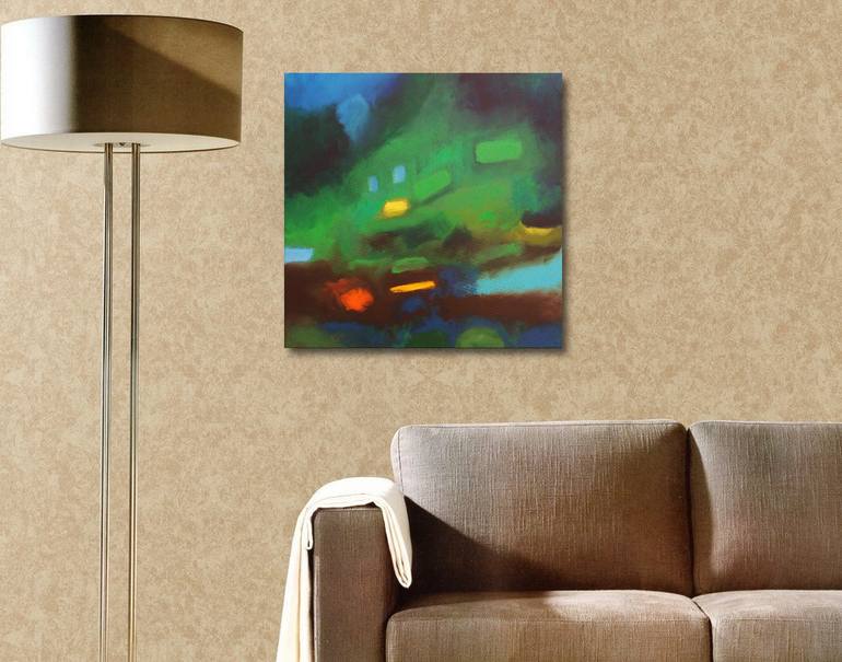 Original Abstract Expressionism Abstract Painting by Celine Baliguian