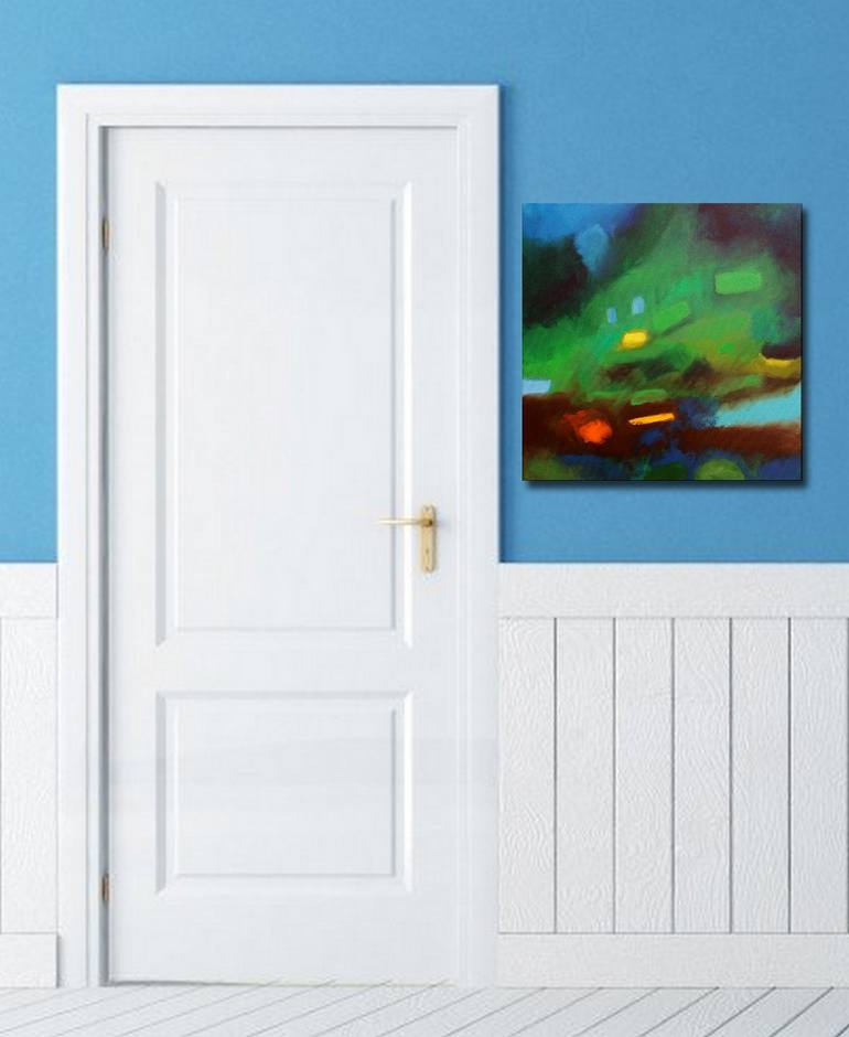 Original Abstract Expressionism Abstract Painting by Celine Baliguian