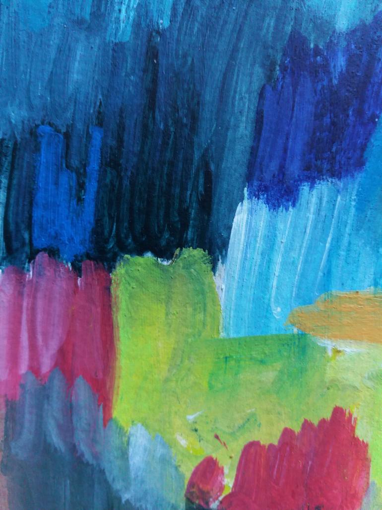 Original Abstract Expressionism Abstract Painting by Celine Baliguian