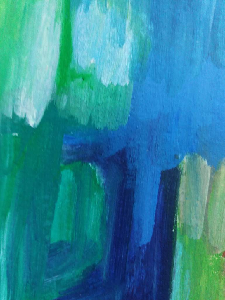 Original Abstract Expressionism Abstract Painting by Celine Baliguian