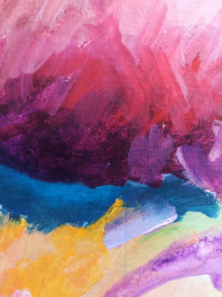 Original Abstract Expressionism Abstract Painting by Celine Baliguian