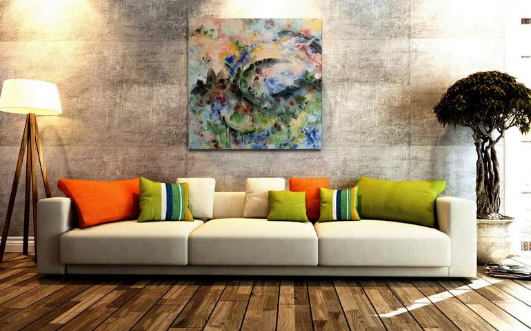 Original Abstract Painting by Celine Baliguian