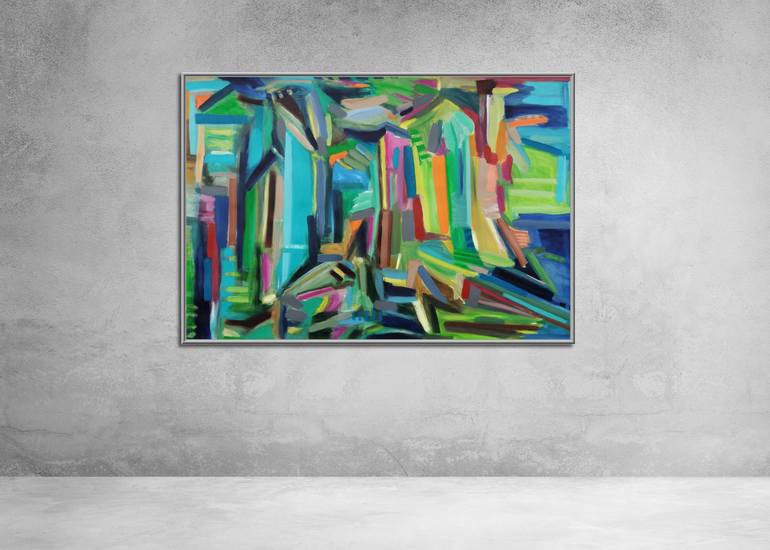 Original Abstract Painting by Celine Baliguian