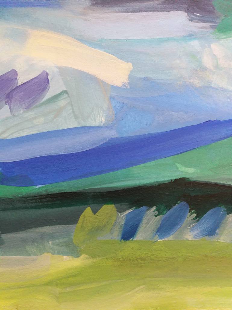 Original Abstract Expressionism Abstract Painting by Celine Baliguian