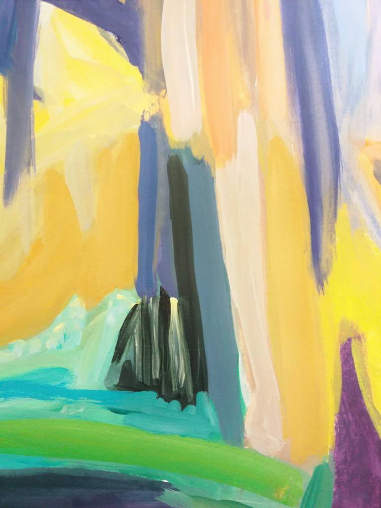 Original Abstract Expressionism Abstract Painting by Celine Baliguian